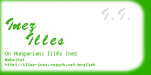 inez illes business card