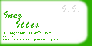 inez illes business card